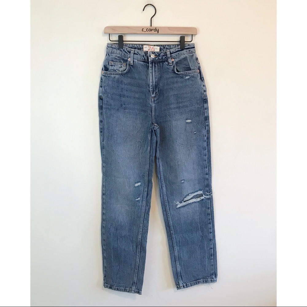 Free People Dakota Straight Leg High Rise Jeans